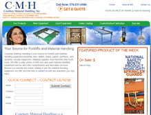 Tablet Screenshot of newusedforkliftsmaterialhandling.com